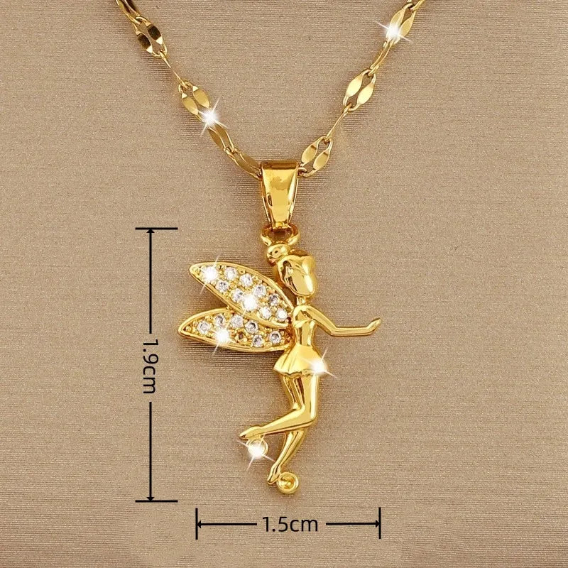 Betoverende Mode Prinses Engel Hanger Ketting