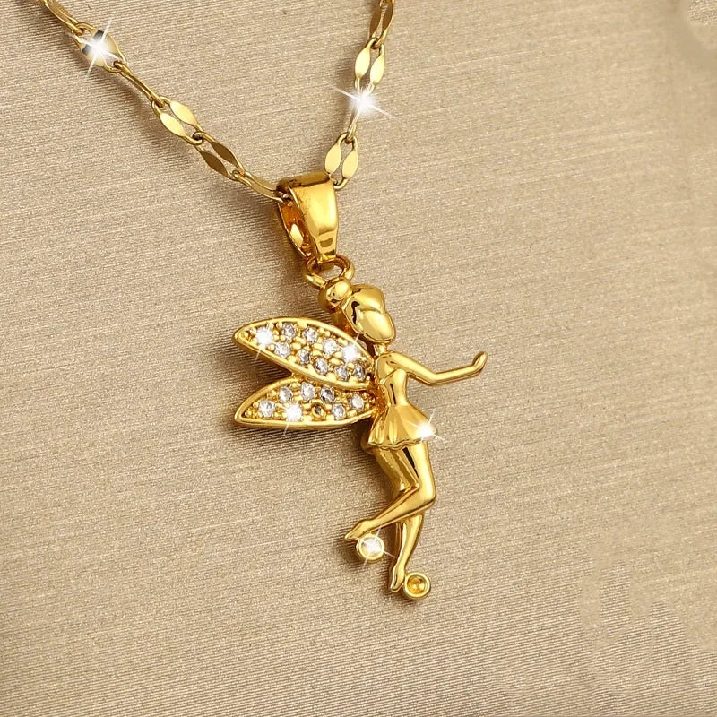 Betoverende Mode Prinses Engel Hanger Ketting