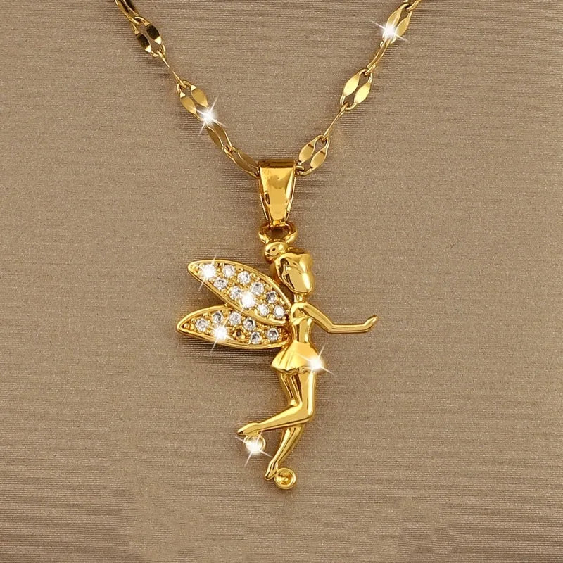 Betoverende Mode Prinses Engel Hanger Ketting