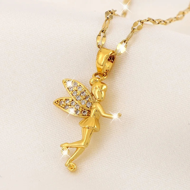 Betoverende Mode Prinses Engel Hanger Ketting