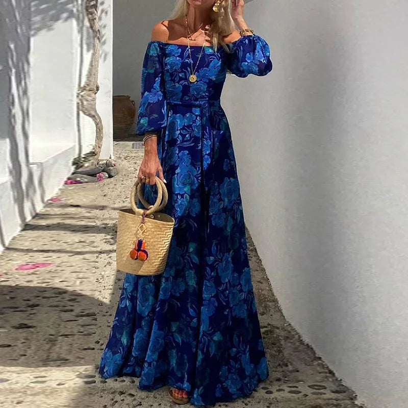 ChicMode Stampa Patchwork Maxi Abito
