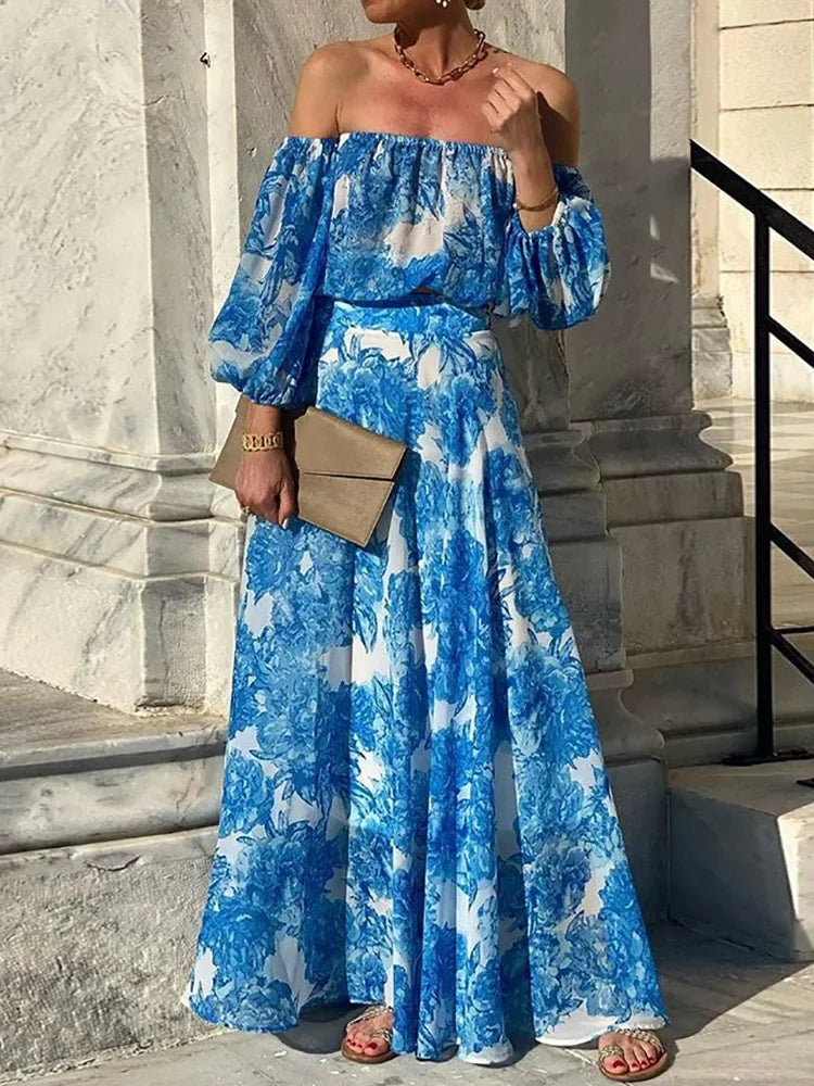 ChicMode Stampa Patchwork Maxi Abito
