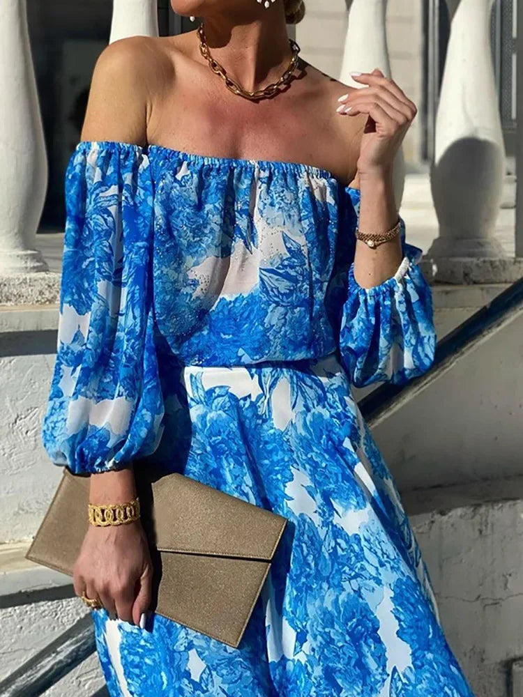ChicMode Stampa Patchwork Maxi Abito
