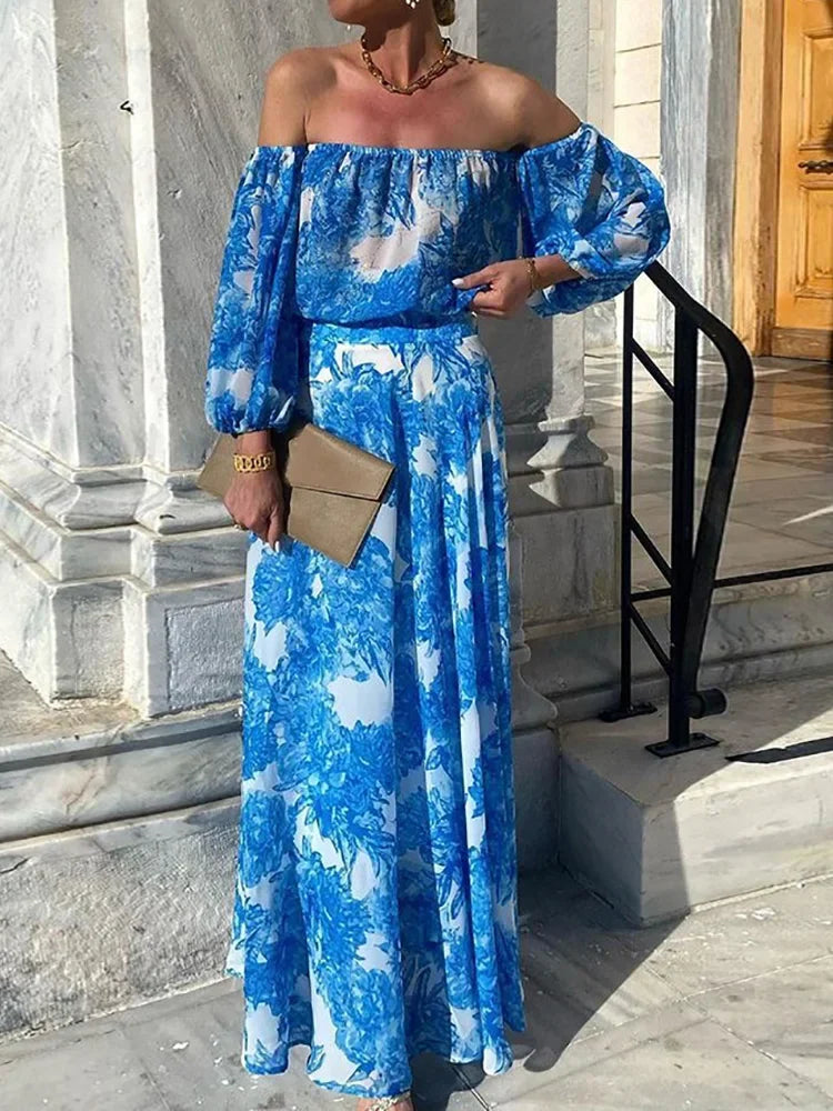 ChicMode Stampa Patchwork Maxi Abito