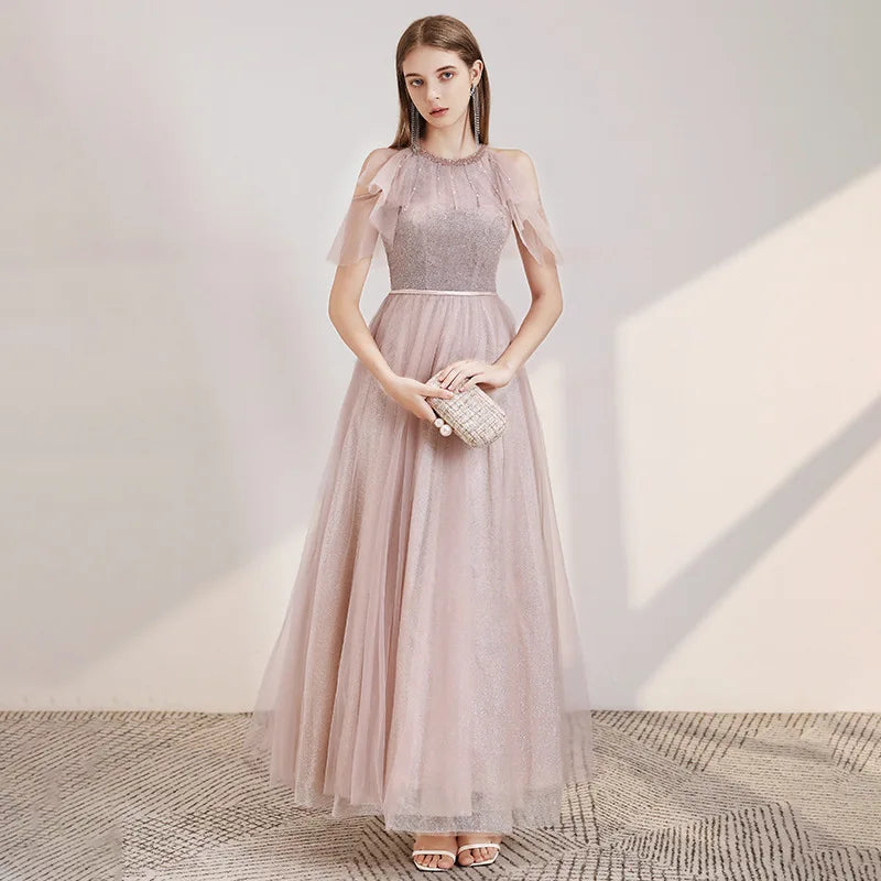 Luxury Evening Dress For Weddings with Long Sleeves