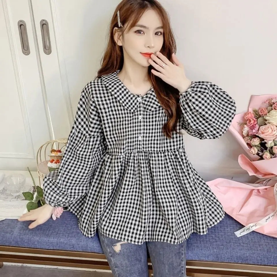 Charmante Vibe Suéter para Dama con Botones y Estampado