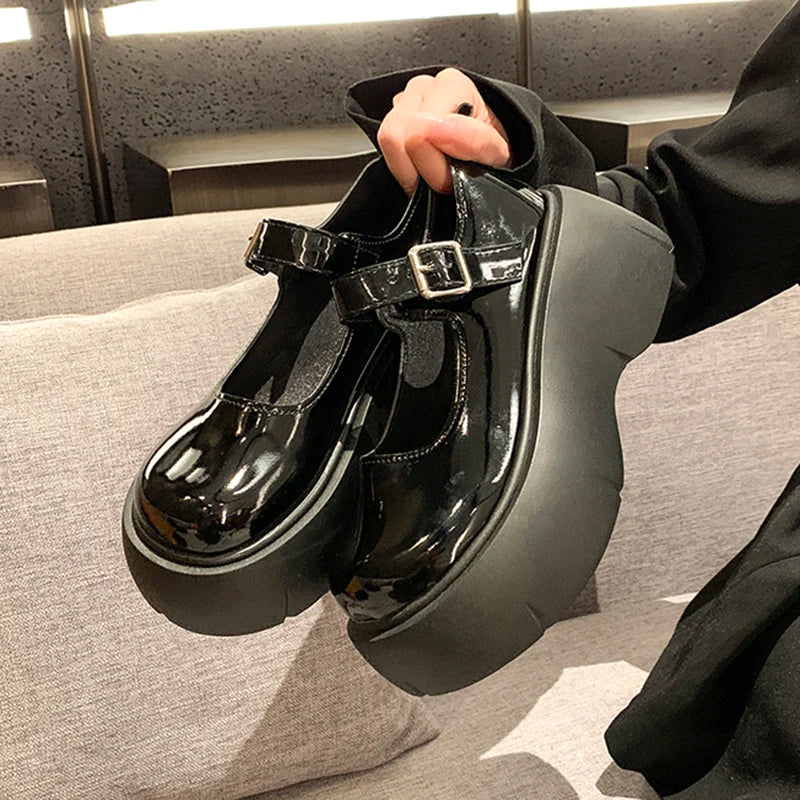 Rebel Chic Punk Goth Platform Pumps
