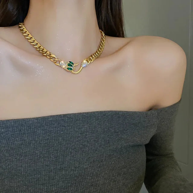 Zephyr Jewels Slangenkoningin Ketting