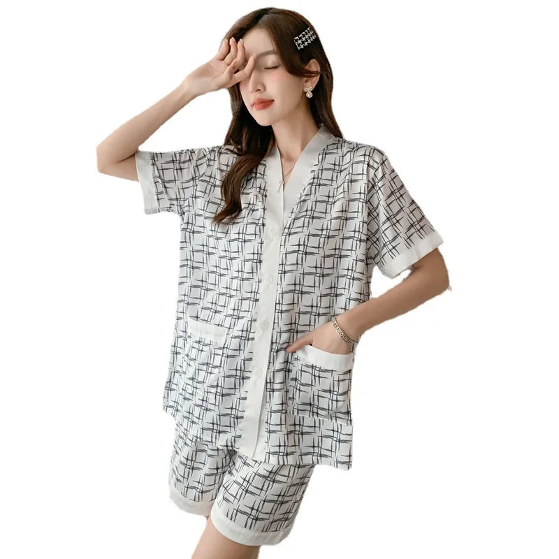 Estella Luxe Luipaard Zomer Pyjama Set