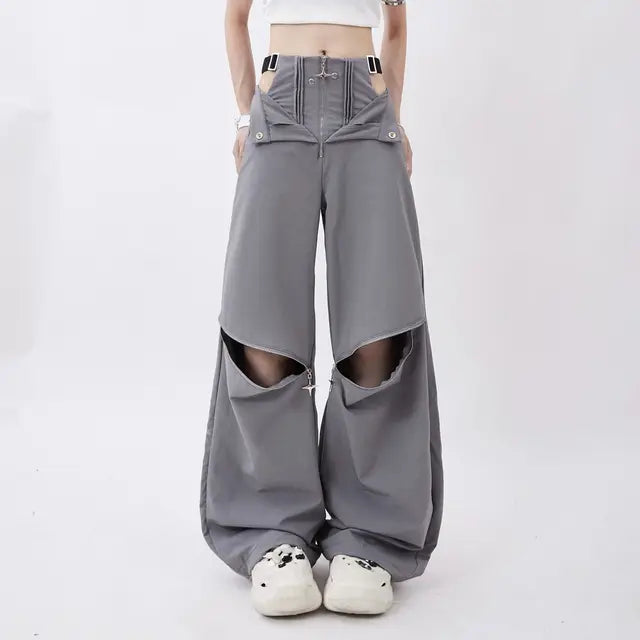 Pantalones cargo streetwear para mujeres