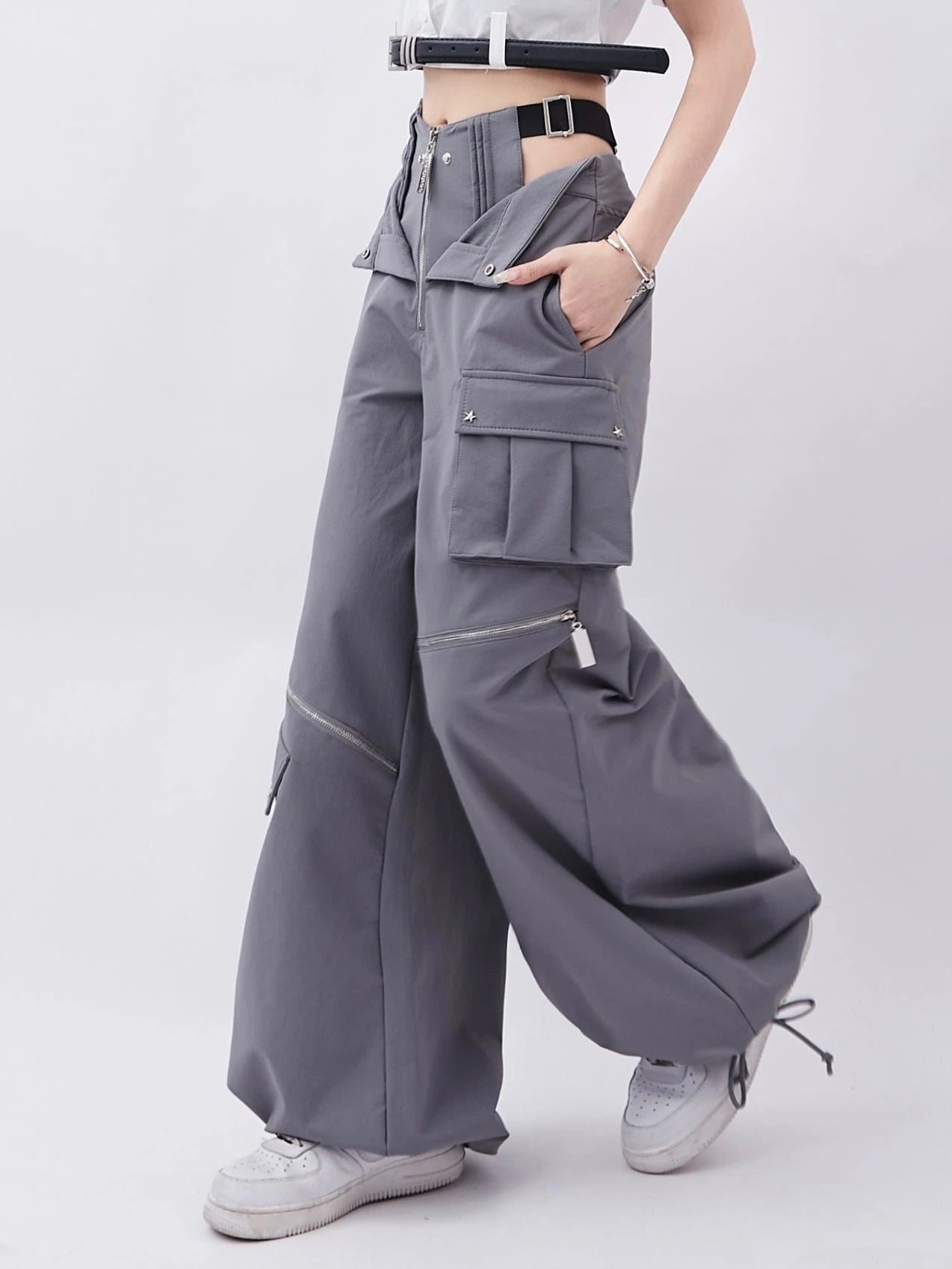 Pantalones cargo streetwear para mujeres