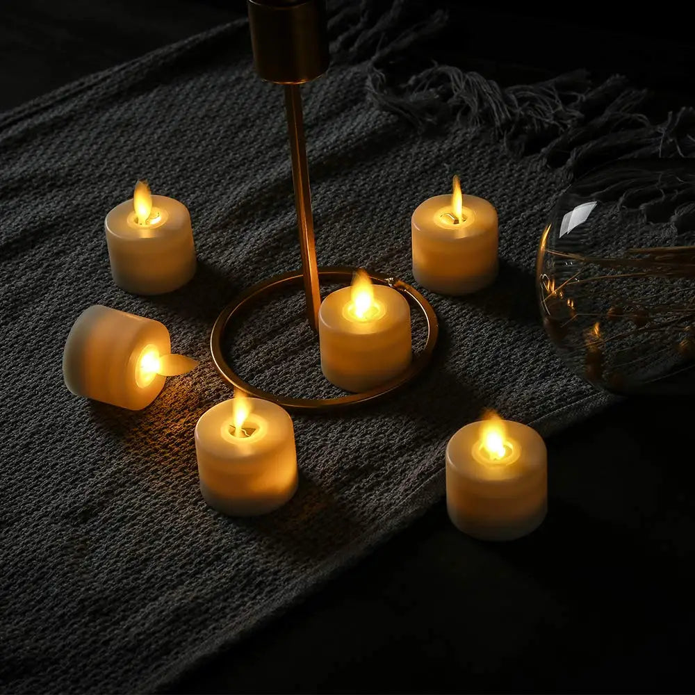 Candele LED Tremolanti Realistiche con Telecomando