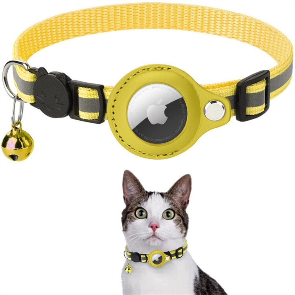 Reflecterende GPS Kattenhalsband met Veiligheidsontgrendeling en Bel