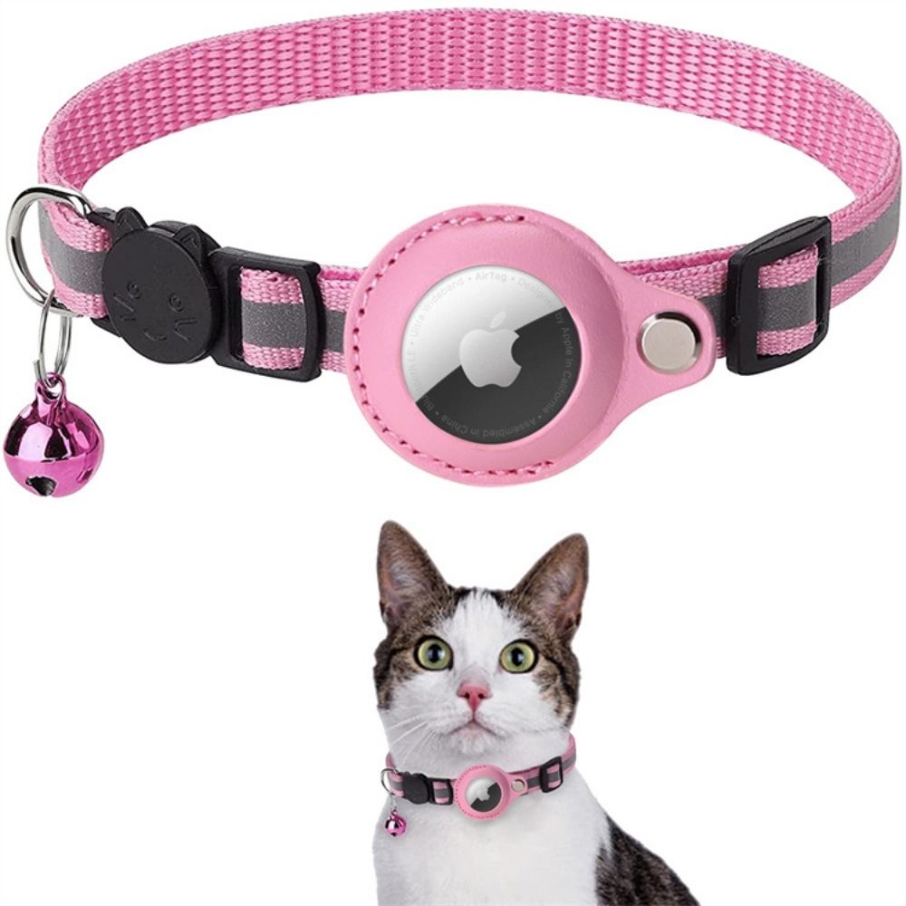 Reflecterende GPS Kattenhalsband met Veiligheidsontgrendeling en Bel