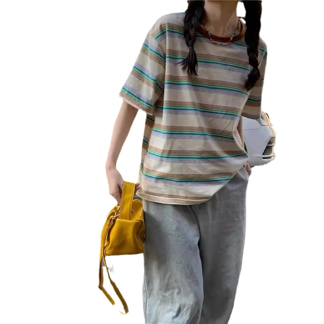 ZomerGloed Retro Strepen Blouse