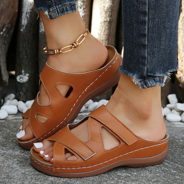 Velanora - Orthopädische Ledersandalen