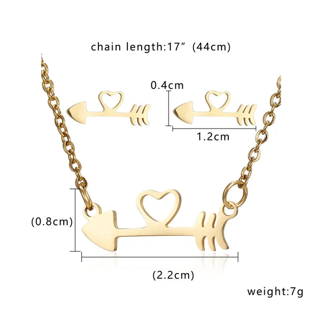Set di gioielli Farfalla Mistica per donne incantevoli