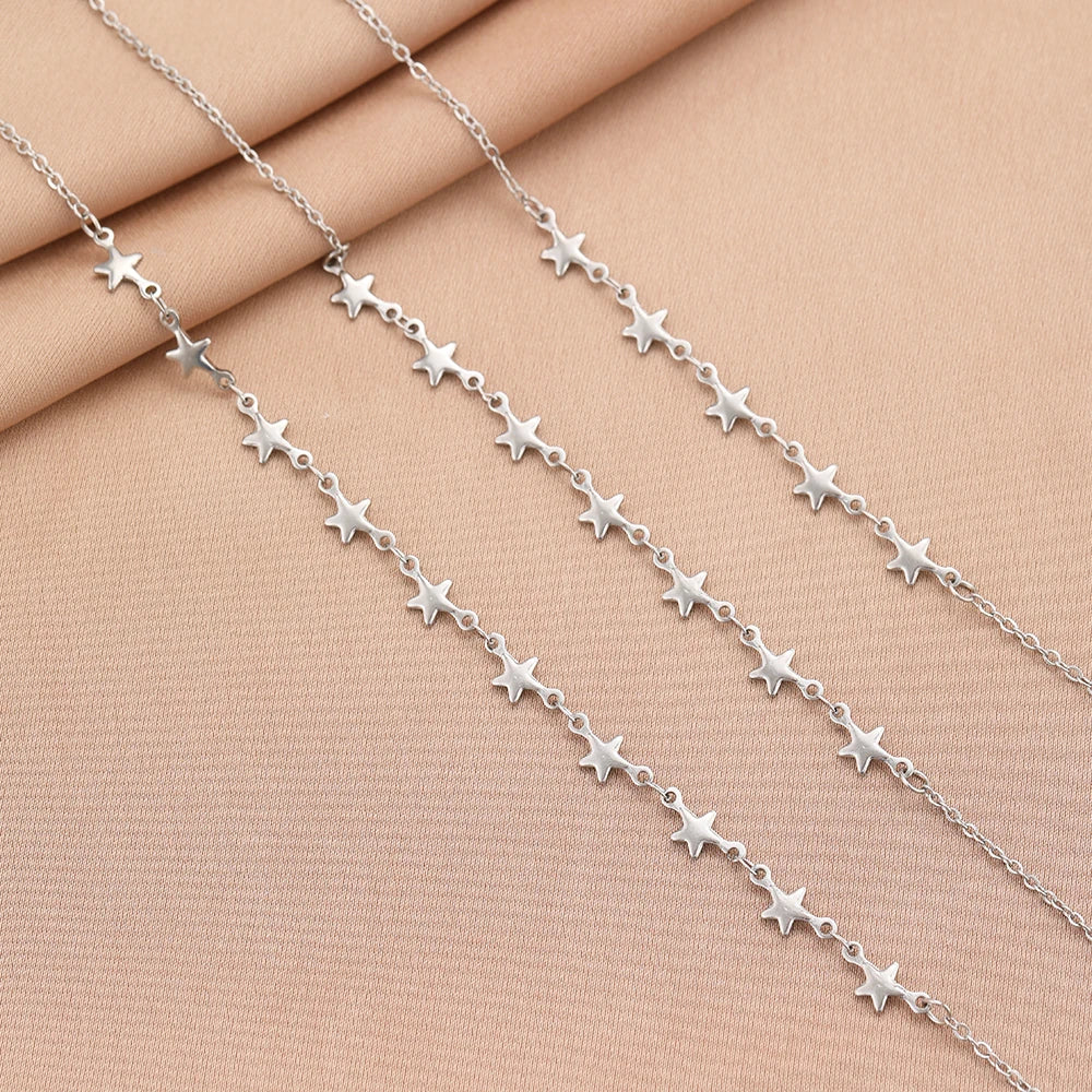 Shiny Starry Sky Stainless Steel Necklace