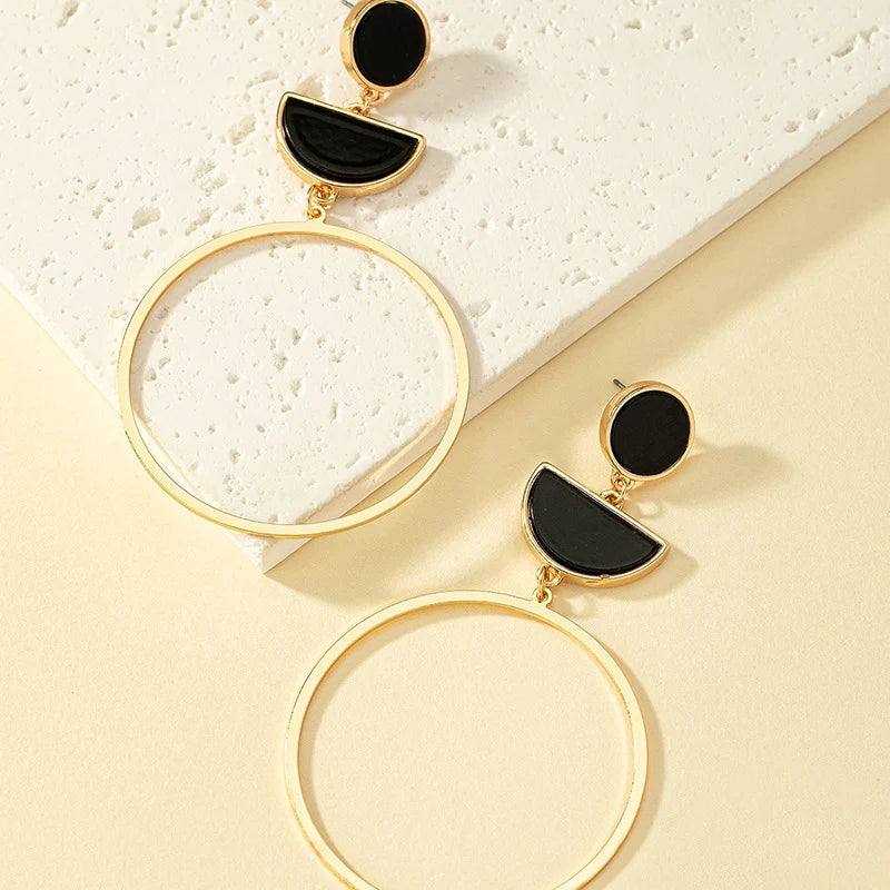 GlamourGoud Unieke Exaggerated Round Oorbellen