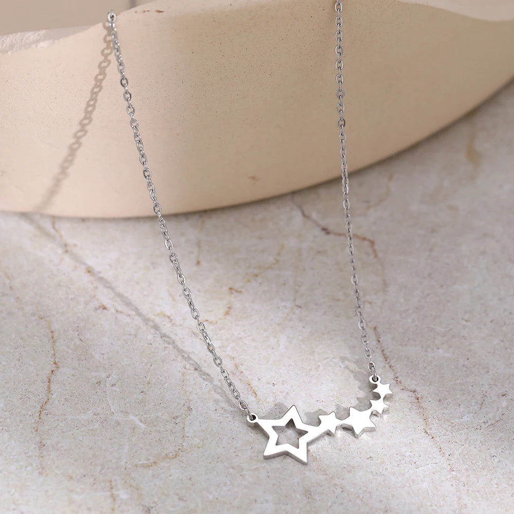 Beautiful Stars Stainless Steel K-pop Necklace