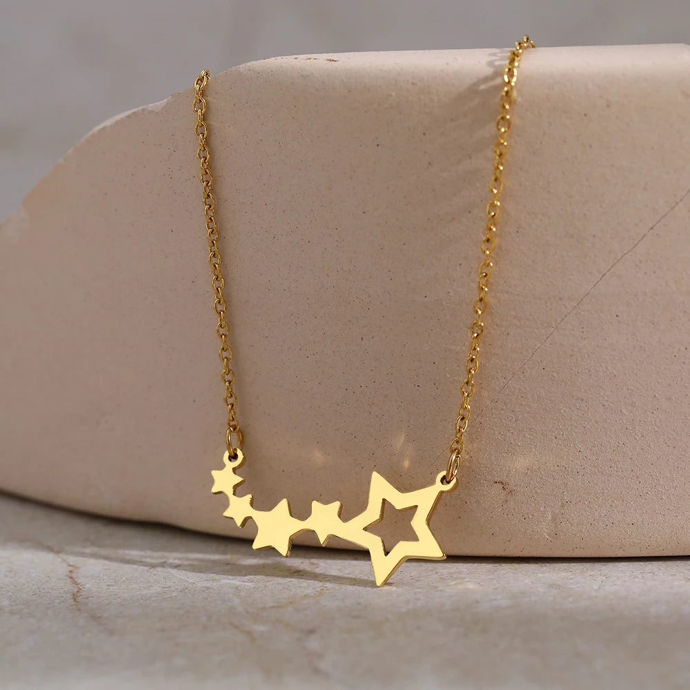Beautiful Stars Stainless Steel K-pop Necklace