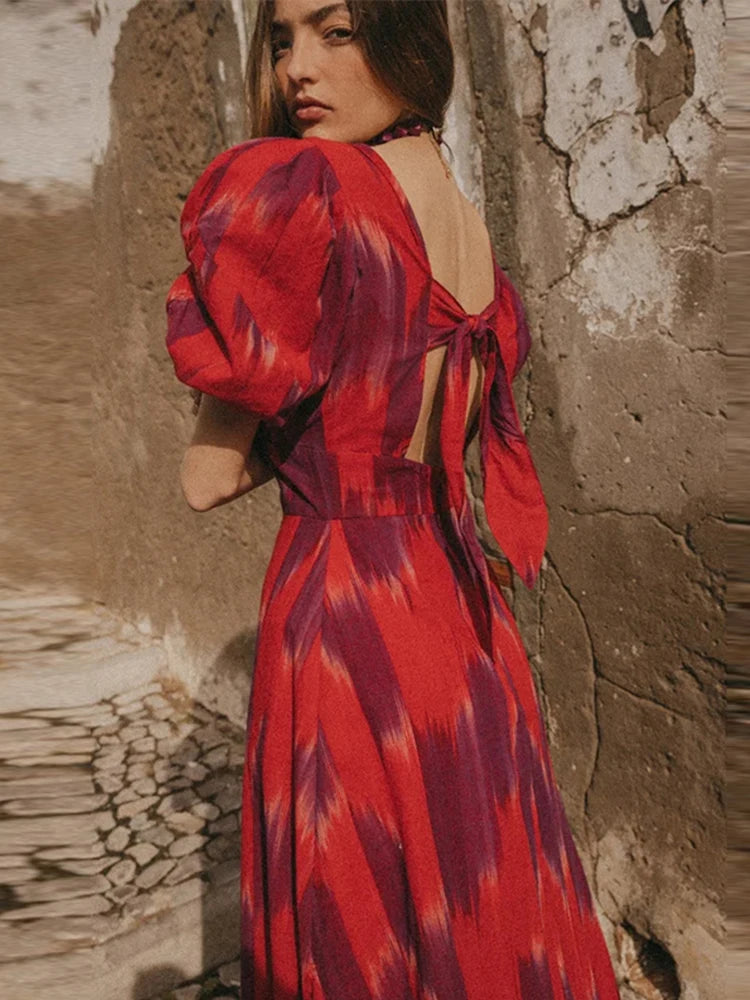 Robe midi tie-dye EclatLuxe