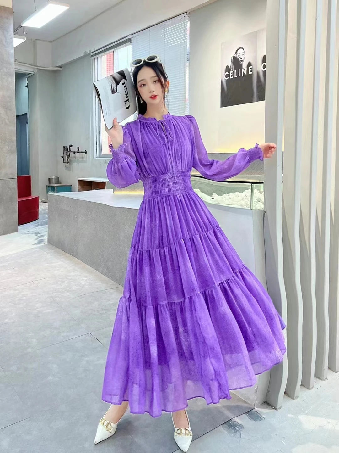 Robe de soirée tie-dye Epke Couture