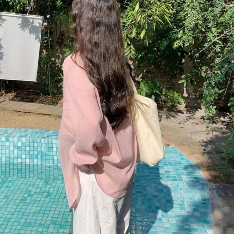 Light Fashion Ice Silk Summer Shirt