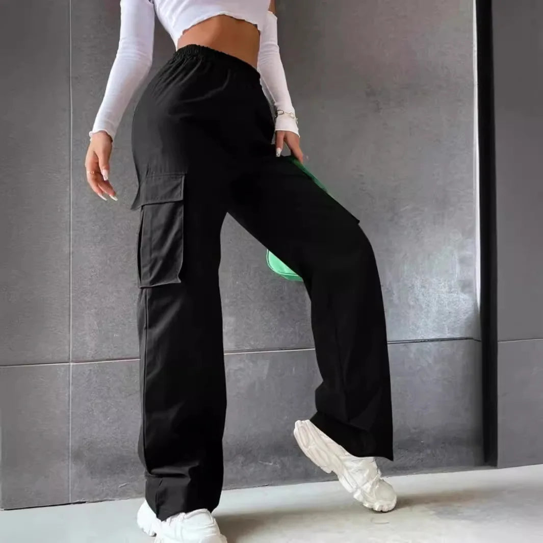 Dresden | Damen Oversized Cargo Hose | Olivgrün