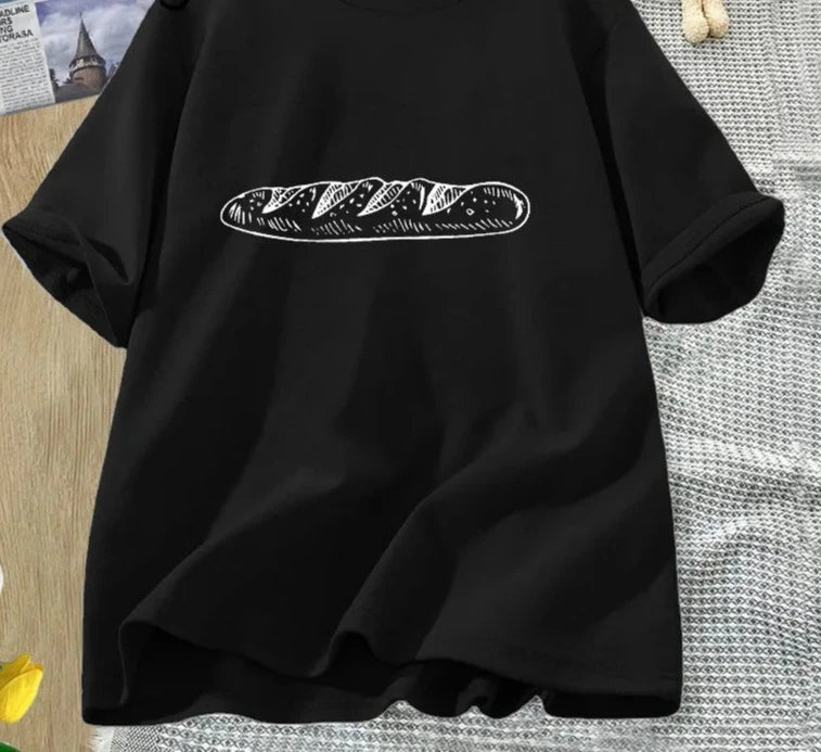 Sommerliches Baguette T-Shirt - Leuchtender Chic