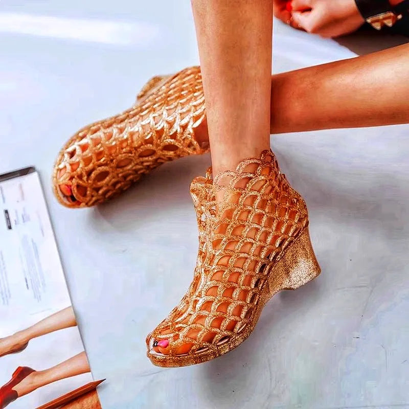 LuxeVoet Sandales compensées d'été