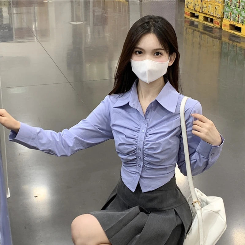 ChiqueLuxe Pleated Blouse