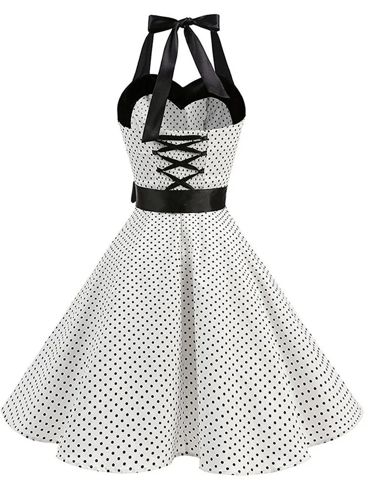 Sunbeam Retro Charm Polka Dot Summer Dress
