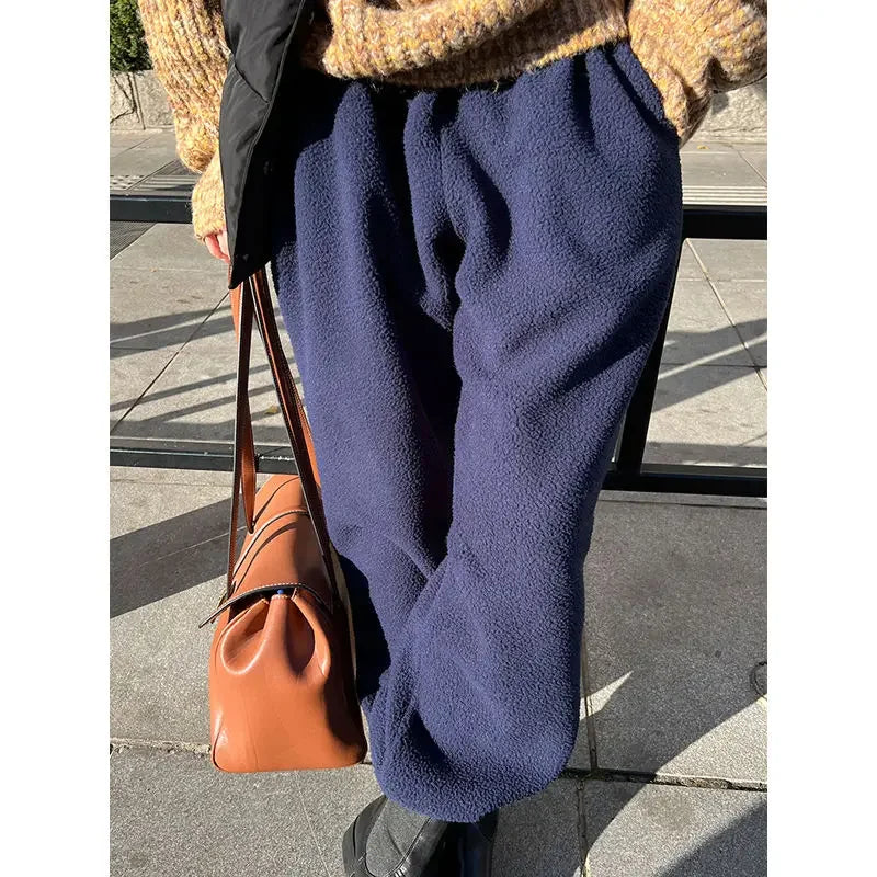 Münster | Dames Oversized Fleecebroek | Lichtgrijs