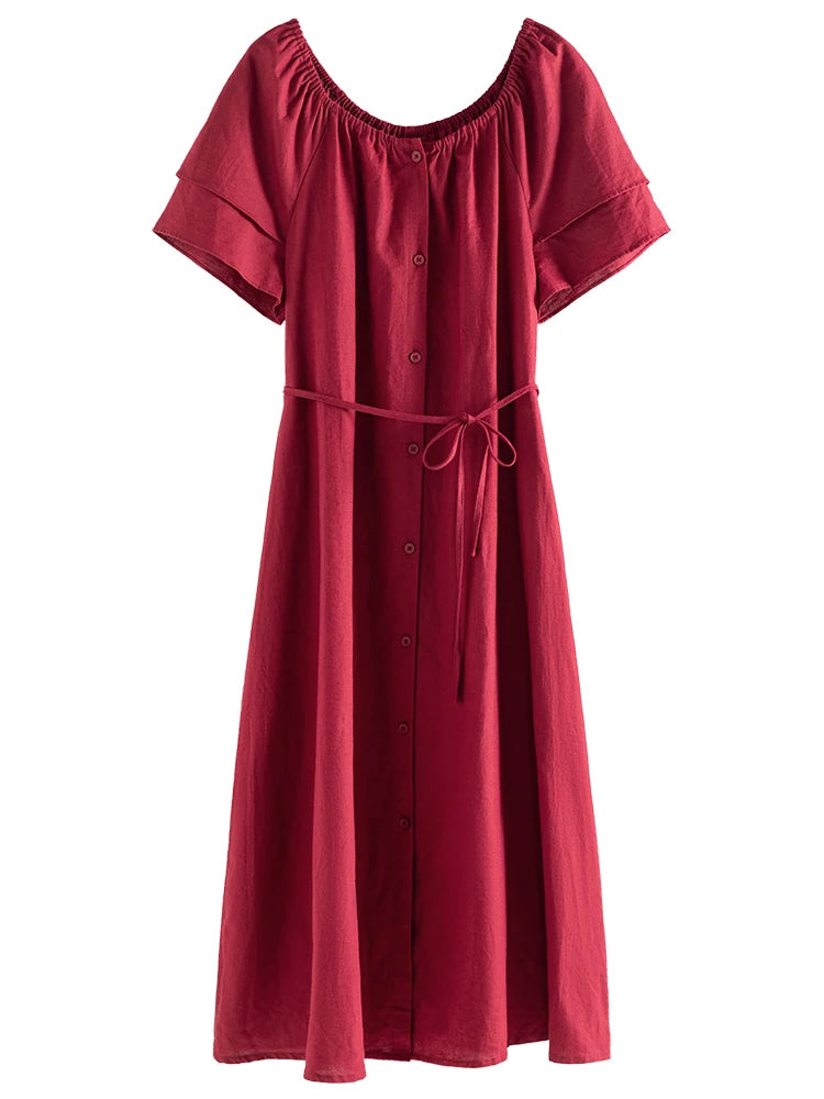 HorizonElegance Robe d'été rétro