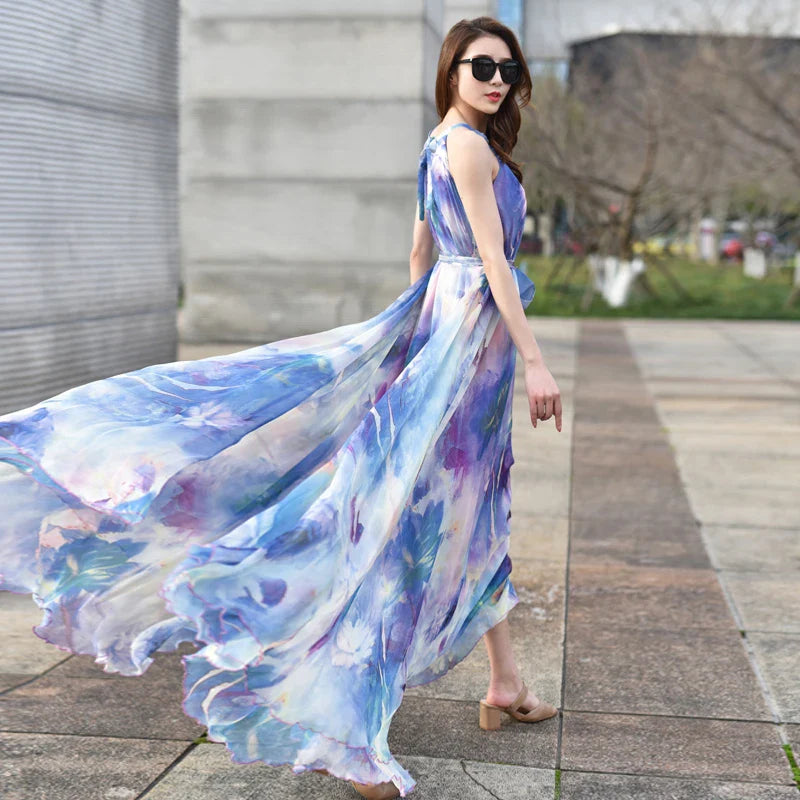 Enchanting Solstice Sleeveless Maxi Dress