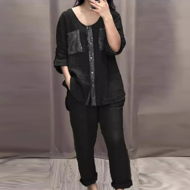 LumaLuxe Summer Sequins Set