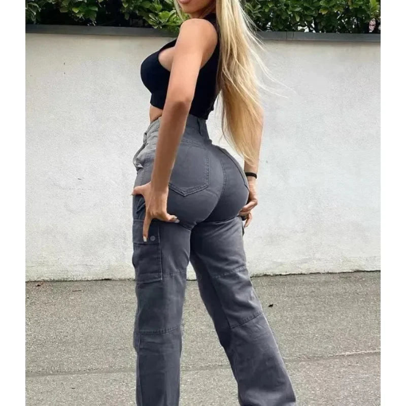Luxura Mode hoch taillierte elastische Jeans