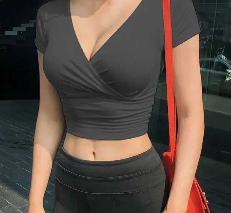 Luminara V-Hals Korsett T-Shirt