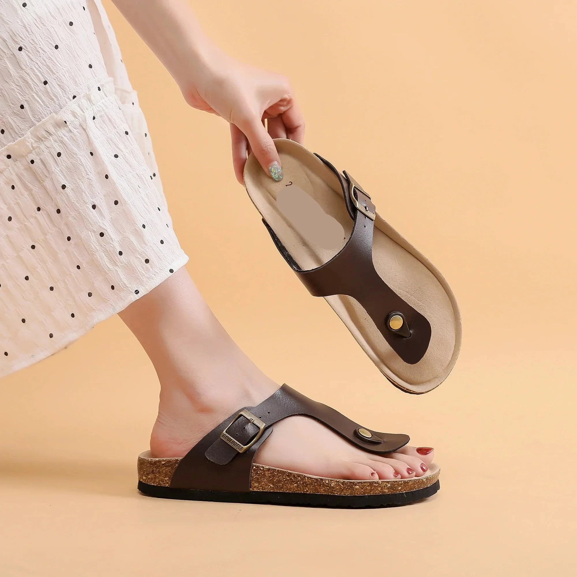 Velanora - Orthopädische Retro Boho Sandalen