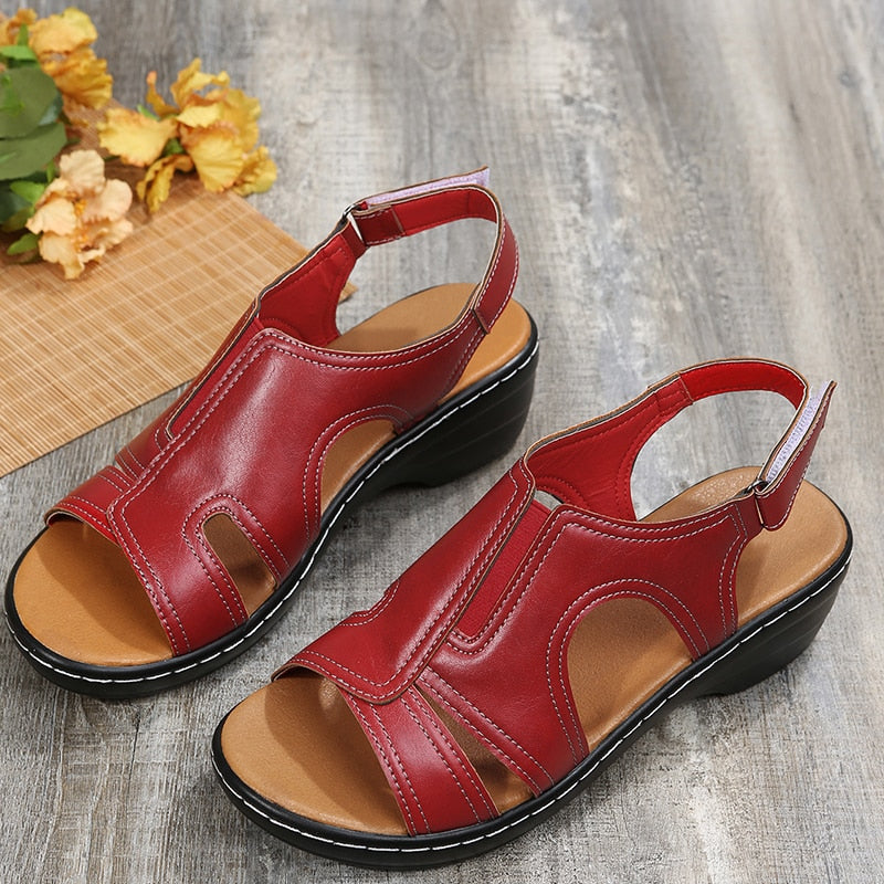 Velanora - Suitable orthopedic leather sandals for women