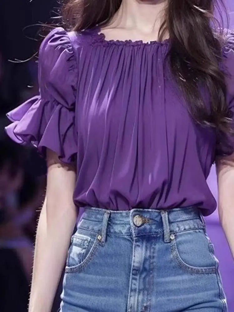 VividDream Purple Chic Summer Top