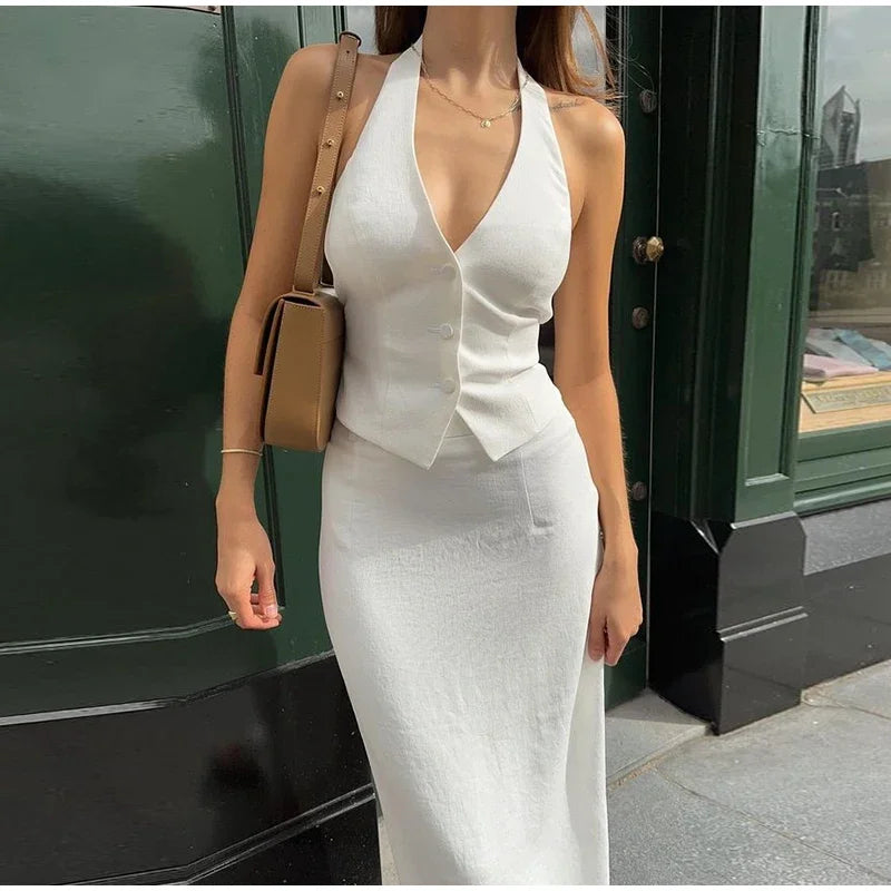 Estella Elegance Long Skirt Set