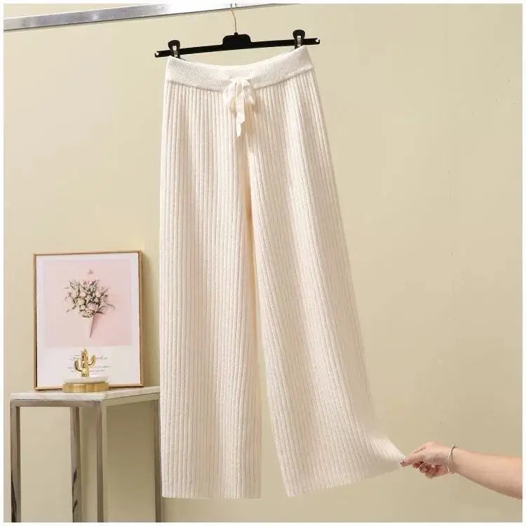 Frankfurt | Dames Oversized Gebreide Broek | Zwart