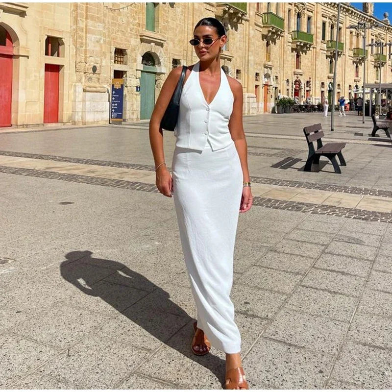Estella Elegance Long Skirt Set