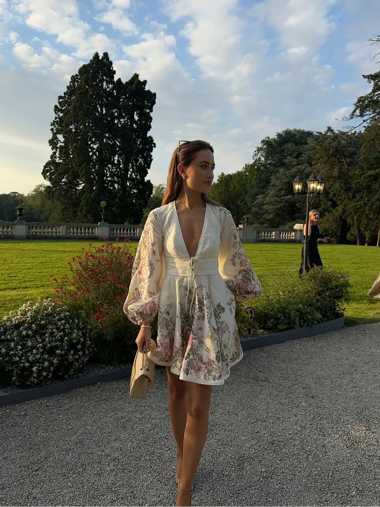 Luxe Blossom Summer Mini Dress