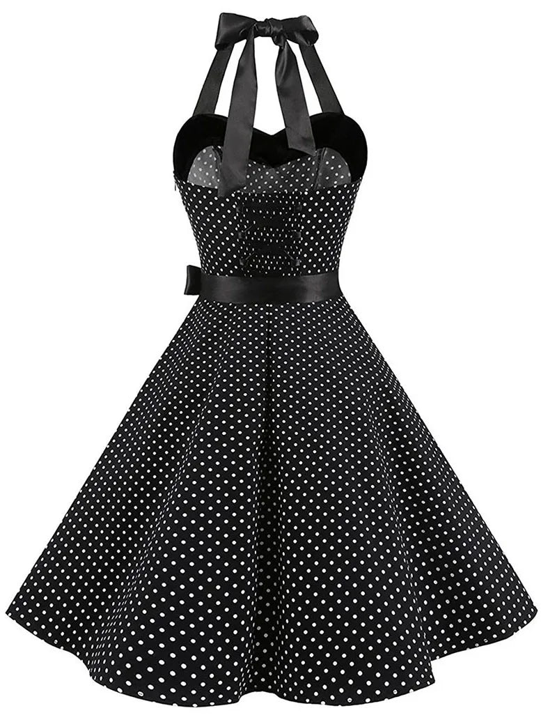 Sunbeam Retro Charm Polka Dot Summer Dress