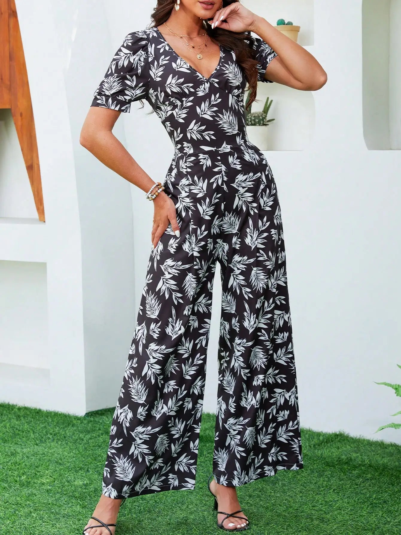 Fiora Elegante Hoge Taille Jumpsuit
