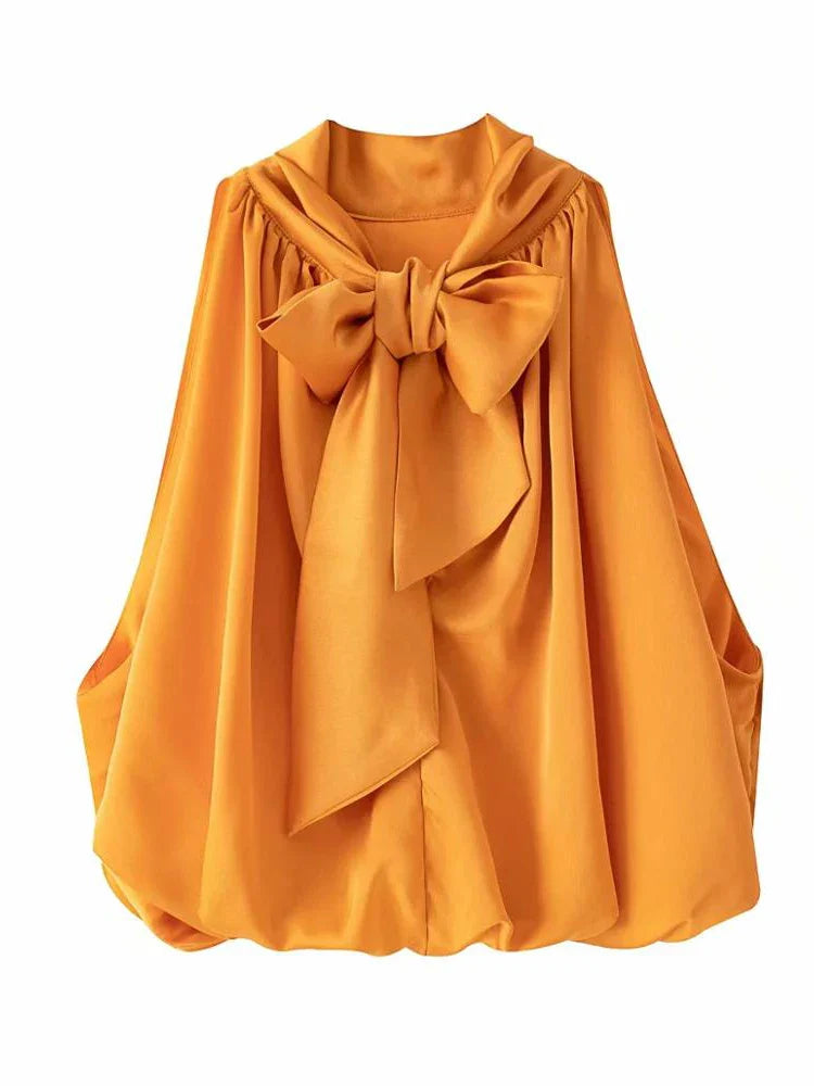Selina | Sexy bauchfreies Neckholder-Top für Damen | Orange