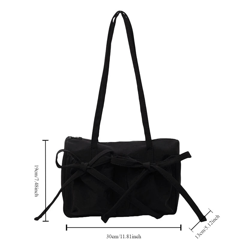Fina Moda Knit Nylon Shoulder Bag